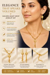 Elegant Heart Tassel Necklace Set